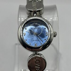 Rumours Women's Watch Love Faith Believe Motivation Blue Dial-‎ New Battery